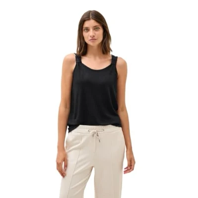 Abbildung von CECIL Damen 3226764 Top in Strick Optik, Schwarz, M