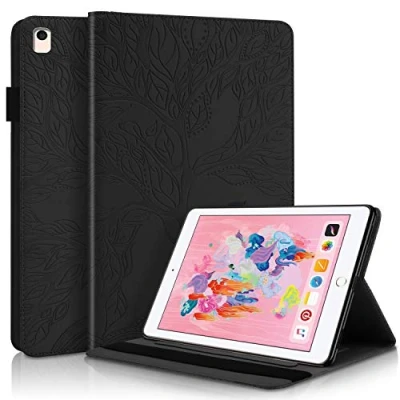Abbildung von Succtop iPad 2018 6. Generation Hülle, 2017 5. Air/Air 2 PU Lederhülle mit Auto Schlaf/Wach Funktion für Apple 9.7 Zoll 2017/2018 Air/iPad Air Schwarz