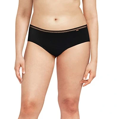 Abbildung von Chantelle, Periodenunterwäsche shorty, Nimmt bis zu 4 Tampons Umweltfreundlich Innovation Bequem und unsichtbar, Damen Unterwäsche, Schwarz, 52