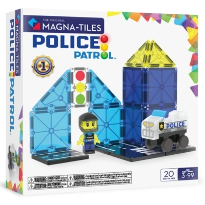 Abbildung von Magna Tiles Polizeistation klein (20Stk.)