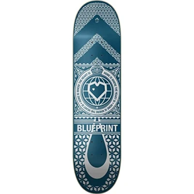 Abbildung von Skateboard Blueprint Home Heart