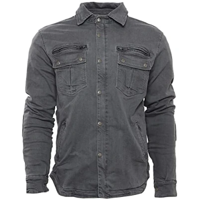 Abbildung von Bores Driver Motorrad Hemd (Dark Grey,M)