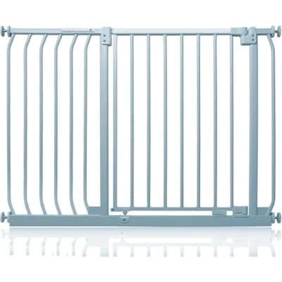 Abbildung von Safetots Elite Sicherheitsschutzgitter, 107cm 116cm, Mattgrau, Treppenschutzgitter mit Druckmontage, Sicherheitsbarriere, Einfache Installation