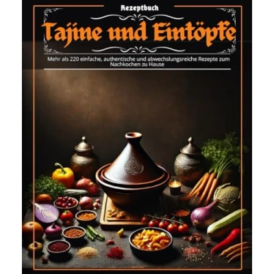 Abbildung von Rezeptbuch Tajine und Eintöpfe : Mehr als 220 einfache, authentische abwechslungsreiche Rezepte zum Nachkochen zu Hause