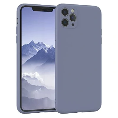 Abbildung von EAZY Case Silikonhülle für iPhone 11 Pro Max Hülle Silikon Blau weich stoßfeste Handyhülle Schutzhülle mit Kameraschutz Dünn Premium Schutz Cover TPU Phone Bumper in Eisblau