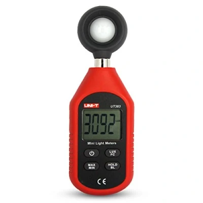 Abbildung von UNI T UT383 Digital Luxmeter Lichtmesser Beleuchtungsmessgerät LCD Messgerät Helligkeitsmesser 0 Lux
