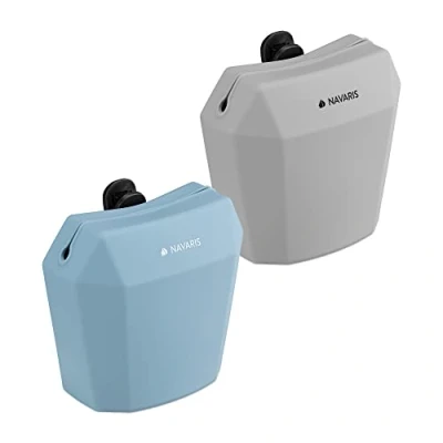 Abbildung von Navaris 2X Hunde Futterbeutel aus Silikon Snackbeutel mit Clip Leckerlibeutel Futtertasche Tasche für Leckerlis Hundekotbeutel 2er Set Beutel