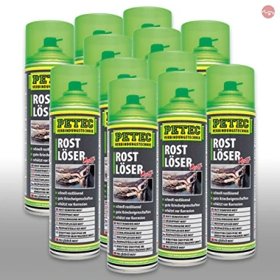 Abbildung von Petec_bundle 12x PETEC ROSTLÖSER MoS² Rostentferner Spraydose 500 ML 70050