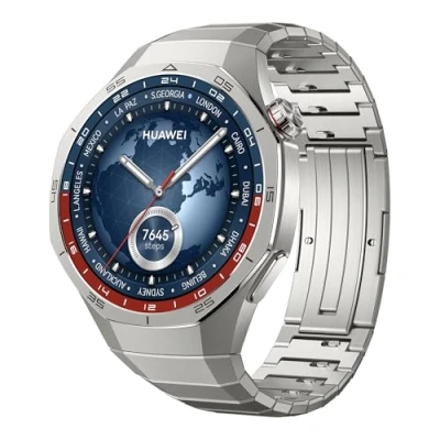 Abbildung von HUAWEI Watch GT 5 Pro 46 mm Smartwatch, Kunstvolles Design,Sportfunktionen auf Profi Niveau,Health Tracking, EKG Monitoring, bis zu 14 Tage Akkulaufzeit, GPS, Bluetooth Anrufe, iOS &amp; Android, Titan