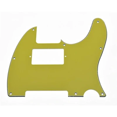Abbildung von KAISH Humbucker Plektrumschutz für Telecaster/Telecaster, 8 Löcher, 3 lagig, Gelb