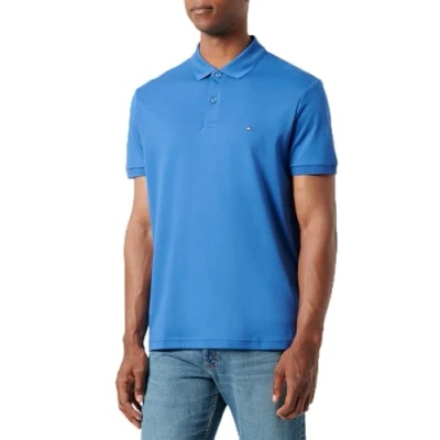 Abbildung von Tommy Hilfiger LIQUID COTTON ESSENTIAL REG Polo S/S Herren, Blue (Monochrome Blue), M