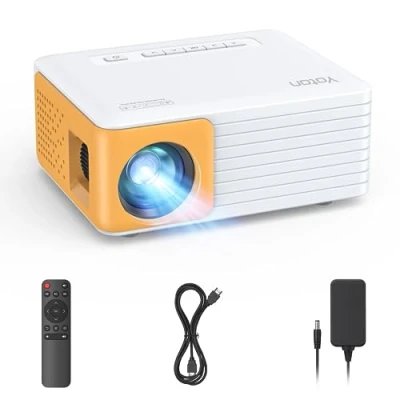 Abbildung von YOTON Mini Beamer, Y3 Beamer Handy Tragbarer, Full HD Video für Heimkino, Outdoor Kompatibel mit HDMI/USB/Smart Phone/PS5/Fire Stick/Die Beste Wahl Kinder und Familien