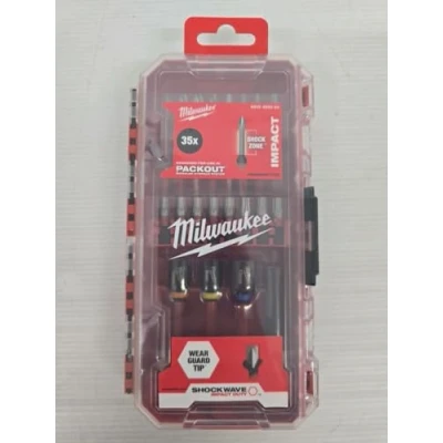 Abbildung von Milwaukee Bit Set Shockwave 35 tlg. Schlagschrauber Bits Bitset, Set, St.,