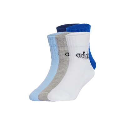 Abbildung von adidas Performance 5 PACK Sportsocken dark blue royal glow medium grey heather für Kinder, Größe: 22 24