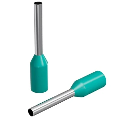 Abbildung von 100x Aderendhülsen isoliert 0,34mm² / 6mm türkis