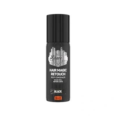 Abbildung von The Shave Factory Magic Retouch Spray Ansatz in Sekunden kaschieren nahtlos mit Ihrer eigenen Haarfarbe verblenden für einen makellosen Look 100ML (schwarz, 1 Stück)