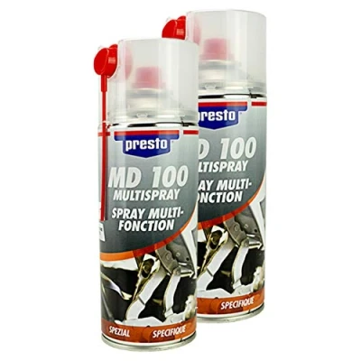 Abbildung von Presto 2X MD 100 Multi Spray SCHMIERUNG Schutz WACHS Reiniger ÖL 400 ml 157165