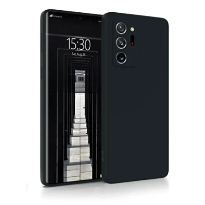 Abbildung von MyGadget Hülle für Samsung Galaxy Note 20 Ultra robuste Silikon Schutzhülle TPU Case Slim Silikonhülle Back Cover Kratzfest Handyhülle Schwarz