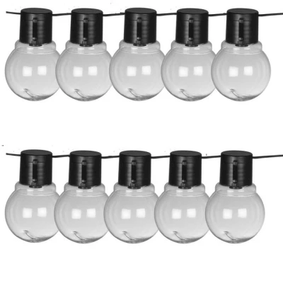 Abbildung von Luxform Lichterkette Solar Menorca Partybeleuchtung 10xLED, aus Kunststoff gefertigt
