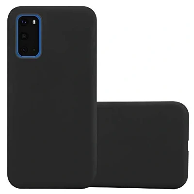 Abbildung von Cadorabo Hülle kompatibel mit Samsung Galaxy S20 Schutzhülle TPU Silikon Case Candy Design Slim Kratzfest Weiche Gummi Rundumschutz für in Schwarz