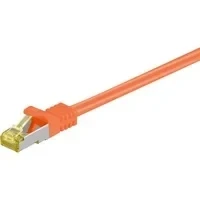 Abbildung von Goobay 91606 RJ45 Patchkabel CAT 6A S/FTP (PiMF) mit 7 Rohkabel / 500 MHz Netzwerkkabel Internetkabel RJ 45 Stecker LAN Kabel Orange 2m