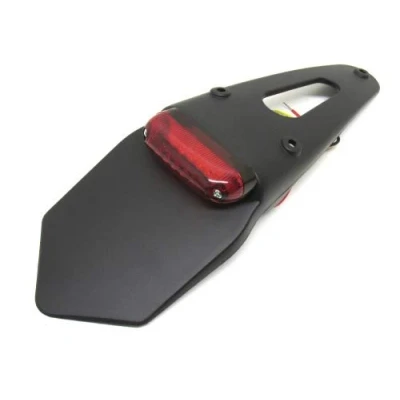 Abbildung von Universal LED Rücklicht Kennzeichenhalter Nummerntafelträger Kennzeichenträger Heck für Motocross Enduro Supermoto E Geprüft