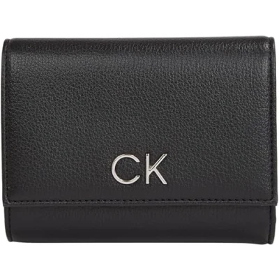Abbildung von Calvin Klein Daily Medium Trifold Geldbörse, Damen, Größe: One Size, Black