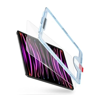 Abbildung von BERSEM Schutzfolie für iPad Pro 11 Zoll (2022/2021/2020/2018) Air 5/4 10,9 (2022/2020) 9H Härte Glas Folie, HD Klarheit, Kratzfest, mit Einfacher Anbringungsschale, 1 Stück