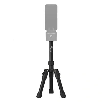 Abbildung von Pivo Stativ Mini ausziehbarer und Leichter Aluminiumständer für Smartphone Kamera, 35 cm, mit universellem 1/4 Zoll Gewinde, Action Cam, DSLR Pods