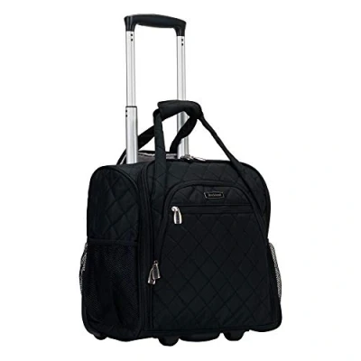 Abbildung von Rockland Melrose Handgepäck mit Rädern, Schwarz, Carry On 16 Inch, Rädern
