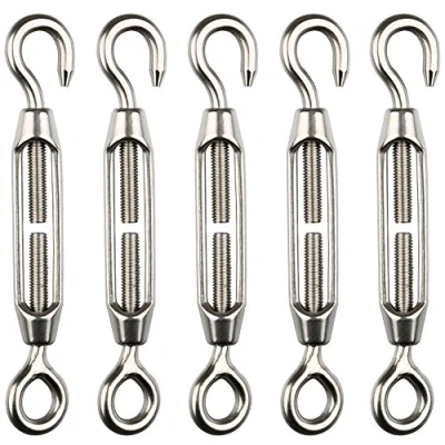 Abbildung von H&amp;S Spanngurt Edelstahl Spannschloss M4 für Sonnensegel 5 Stück (5 St) Stk.