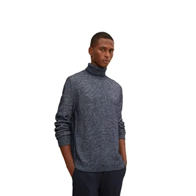 Abbildung von TOM TAILOR Herren 1029678 Pullover, 13160 Knitted Navy Melange, M