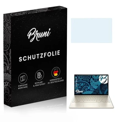 Abbildung von Bruni Schutzfolie kompatibel mit HP Envy 13 Folie, glasklare Displayschutzfolie (2X)