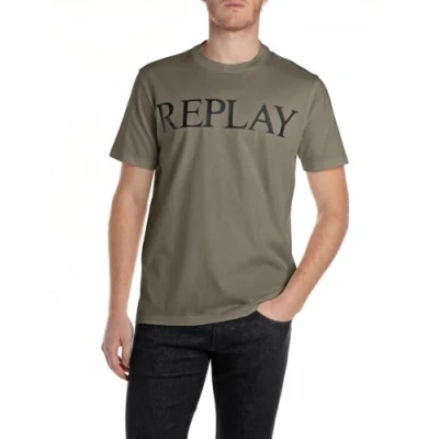 Abbildung von Replay Herren M3099 T Shirt, 759 MUD Green, XL
