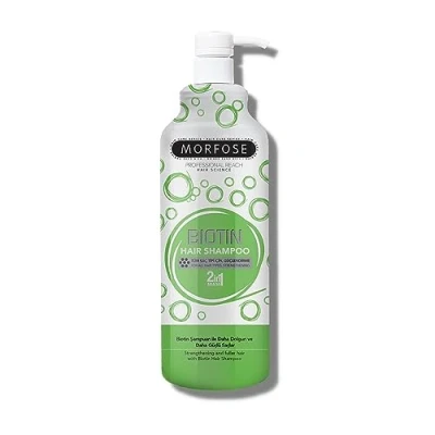 Abbildung von Morfose Professional Biotin Cremiges Haarshampoo für trockenes, geschädigtes oder sprödes Haar, repariert und schützt, volleres, gesünderes, weicheres Aussehen, beseitigt Trockenheit, 1000 ml