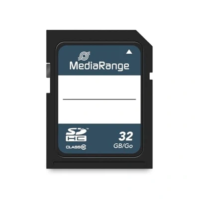 Abbildung von MediaRange SDHC Speicherkarte 32GB Geschwindigkeit Klasse 10, Lesegeschwindigkeit bis 45 MB/s, externer Datenspeicher für mobile Endgeräte wie Digitalkameras oder Smartphones