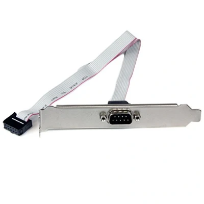 Abbildung von StarTech.com DB9 Slotblech Seriell Motherboard Header mit 9pol Stecker an 10 pin Buchse (Buchse) 1 x DB 9 (Stecker)