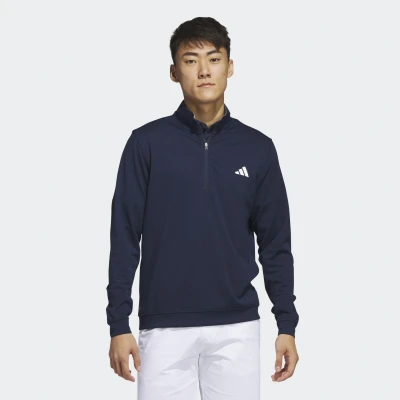 Abbildung von adidas Golf Elevated Quarter Sweatshirt, Herren, Größe: Small, Collegiate navy