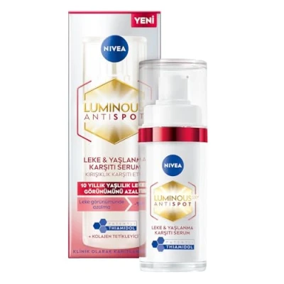Abbildung von NIVEA Luminous 630 Anti Age &amp; Dark Spot Serum (30 ml), Gesichtsserum reduziert 10 Jahre angesammelte Altersflecken, für gleichmäßige, gestärkte, jünger aussehende Haut