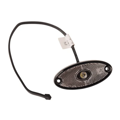 Abbildung von Aspock Flatpoint 2 12V weiße Markierungsleuchte Steckeranschluss 50 cm DC Kabel LED Anhängershop