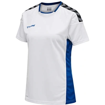 Abbildung von Hummel Hmlauthentic Tshirt print, Damen, Größe: 42, White/true blue
