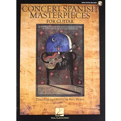 Abbildung von Concert Spanish Masterpieces For Guitar : Noten, Sammelband für Gitarre (Book/Online Audio Access)
