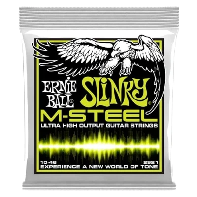 Abbildung von Ernie Ball P02921 Regular Slinky M Steel E Gitarrensaiten, Stärke 10 46
