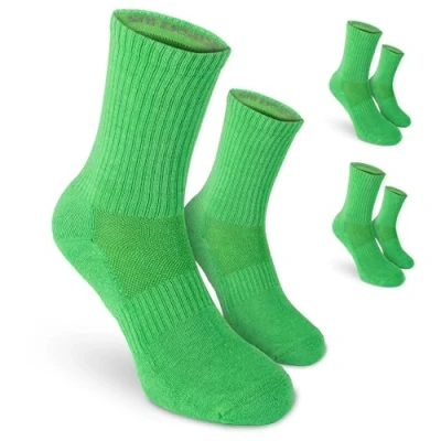 Abbildung von Safersox 3Pck Mückensocken Sportsocken, 43 46, 3er Vorteilspack Grasgrün