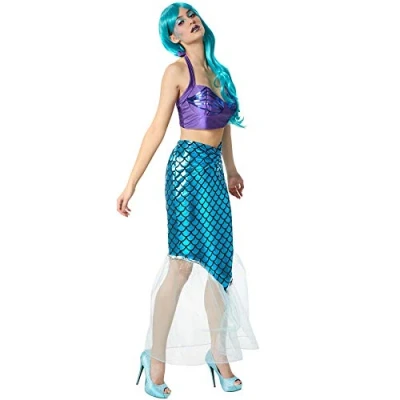 Abbildung von dressforfun Kostüm Verführerische Meeresgöttin, Zweiteiliges Outfit in glänzenden Farben