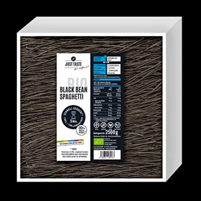 Abbildung von JUST TASTE Black Bean Spaghetti Die neue BIO Gemüse Pasta BIG BPACK 2,5 KG