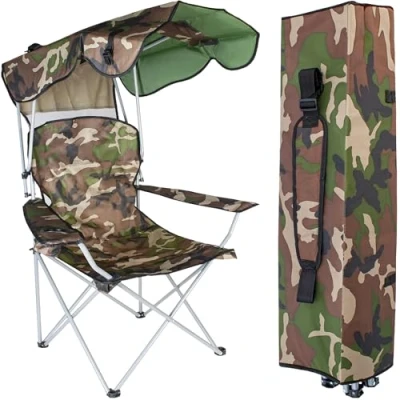 Abbildung von Redfink Angelstuhl Panama Tarn Camouflage mit Sonnenschutz