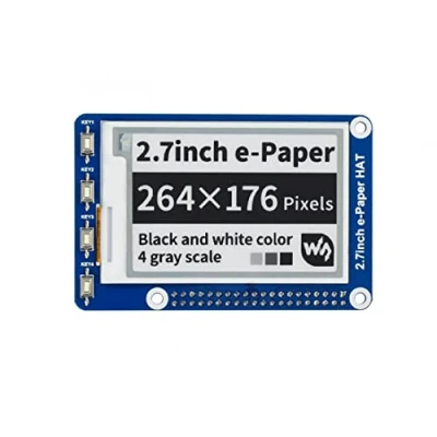 Abbildung von Coolwell Waveshare 2.7inch E Ink Display HAT Epaper 264x176 Black White Color Paper Screen for Raspberry Pi 4B+ 4B 3B+ 3B 2B+ Zero Jetson Nano Arduino