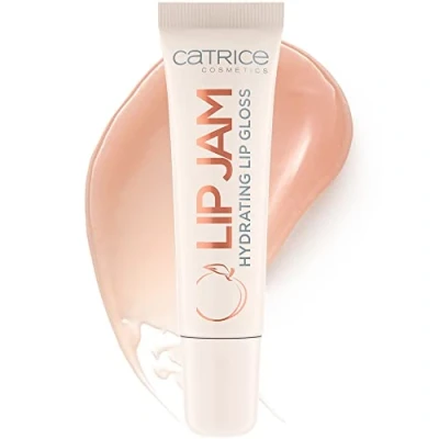 Abbildung von Catrice Lip Jam Hydrating Gloss, Nr. 030, Nude, Anti Aging, feuchtigkeitsspendend, natürlich, glänzend, vegan, ohne Alkohol, Konservierungsstoffe, Parabene, 1er Pack (10ml)