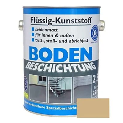 Abbildung von Wilckens Flüssig Kunststoff Bodenbeschichtung LF, 2,5 l, RAL 1001 Beige